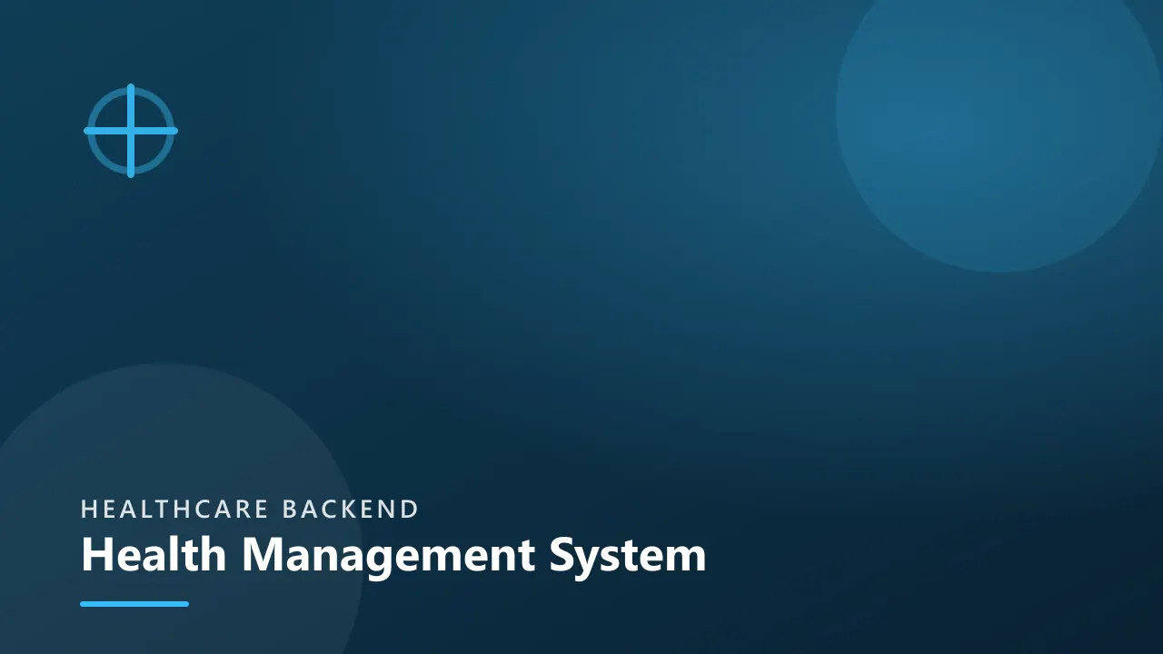 Health Management System (HMS)